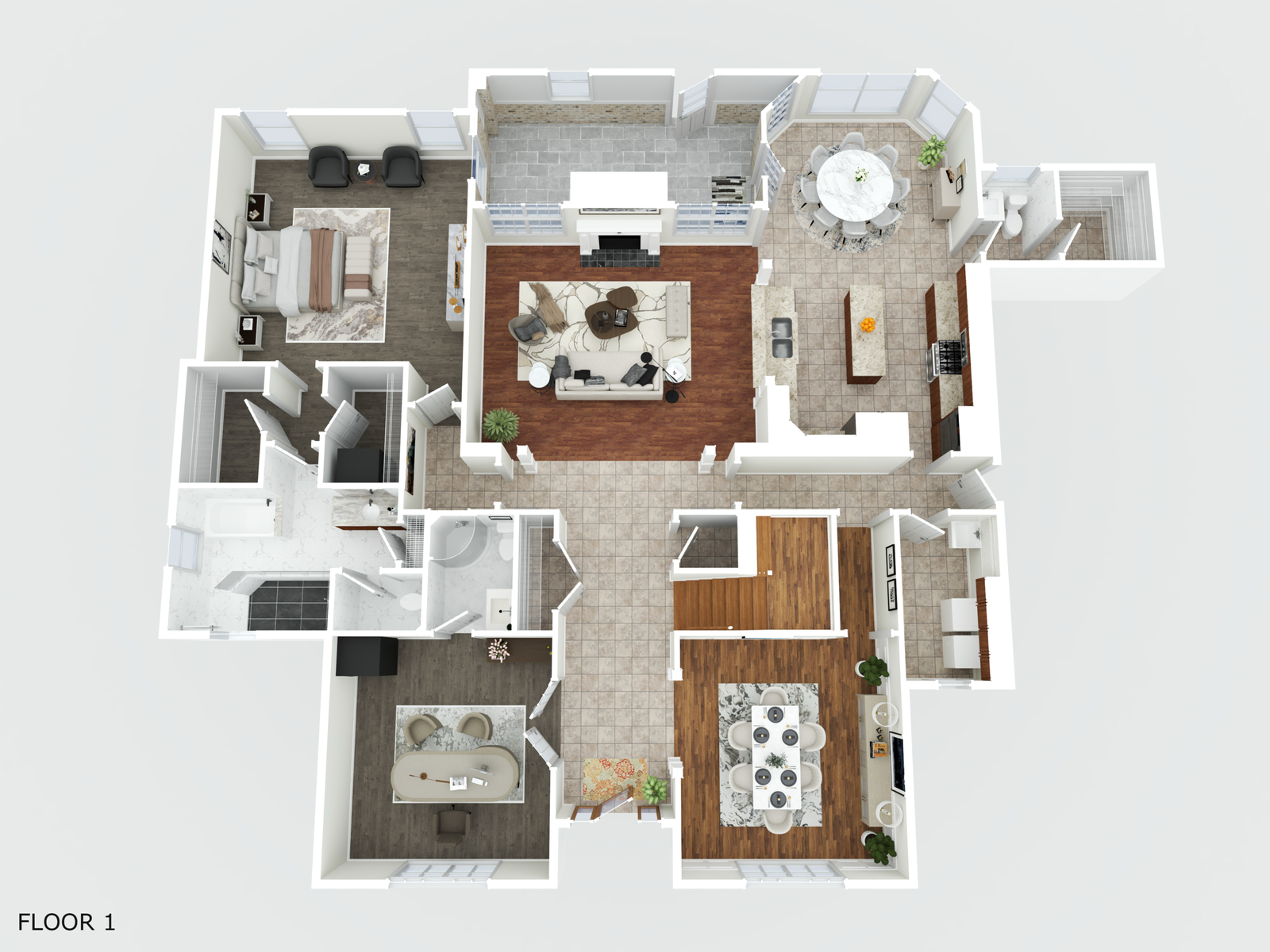 3D Floorplan Level 1